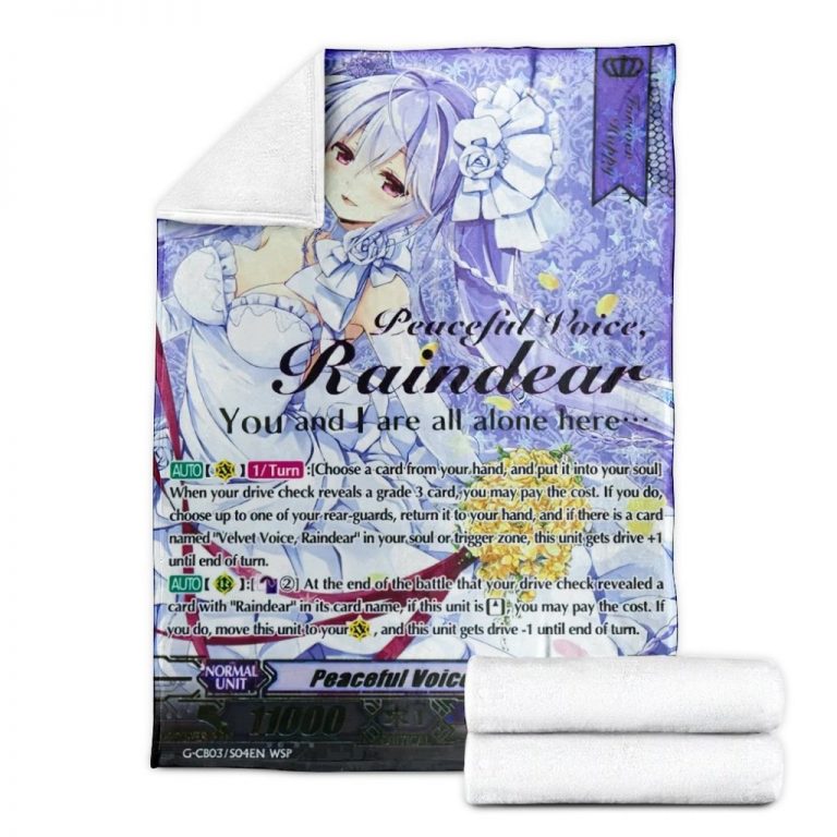 Game-Vanguard-Cards-Peaceful-Voice-Raindear-Wedding-Sp-Custom-Soft-Blanket-2