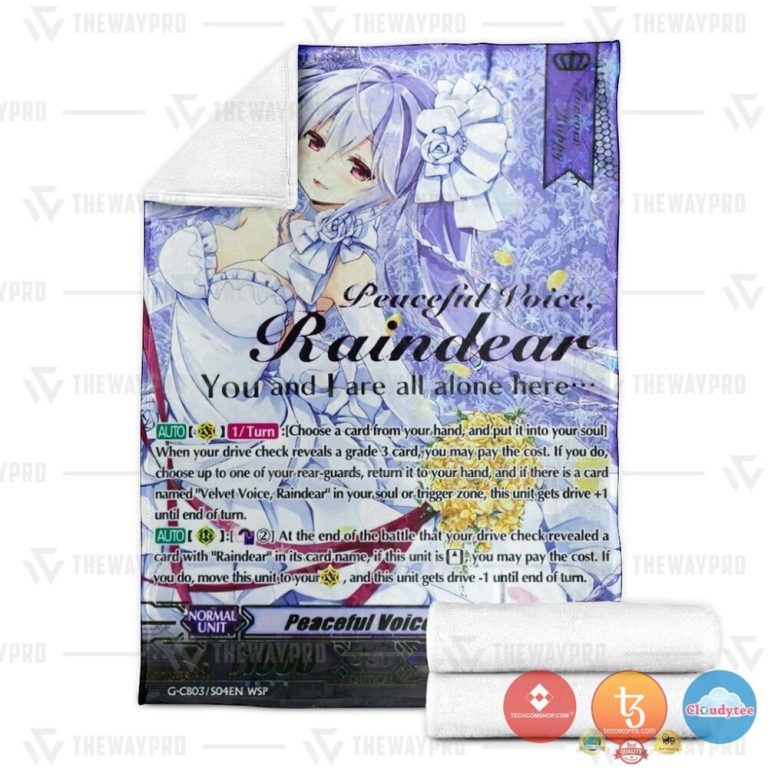 Game-Vanguard-Cards-Peaceful-Voice-Raindear-Wedding-Sp-Soft-Blanket-2