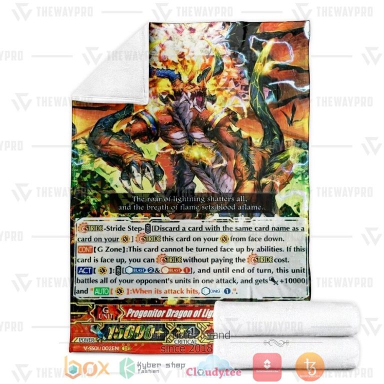 Game-Vanguard-Cards-Progenitor-Dragon-Of-Lightning-Flame-Gilgal-Gr-Custom-Soft-Blanket-2-1