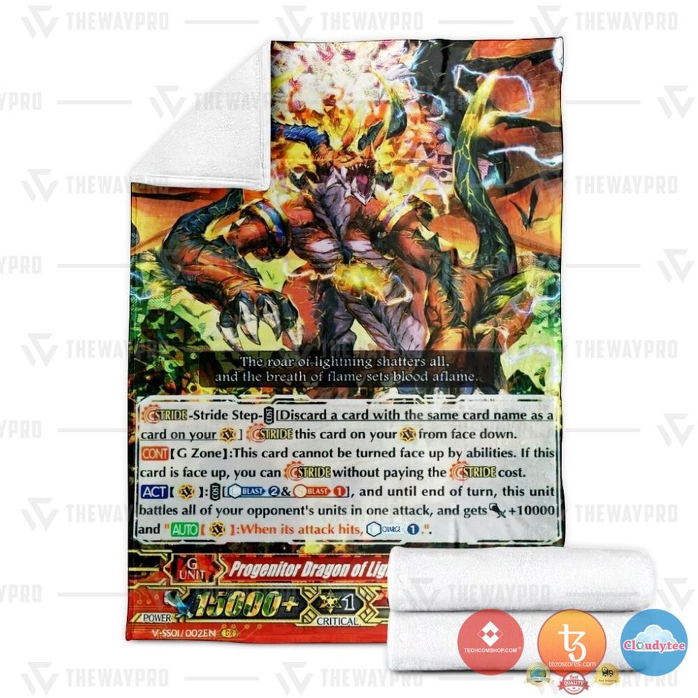 Game Vanguard Cards Progenitor Dragon Of Lightning Flame Gilgal Gr Soft Blanket Game Vanguard Cards Progenitor Dragon Of Lightning Flame Gilgal Gr Soft Blanket