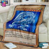 Game Yu Gi Oh Blue Eyes White Dragon Card Full Print Soft Blanket