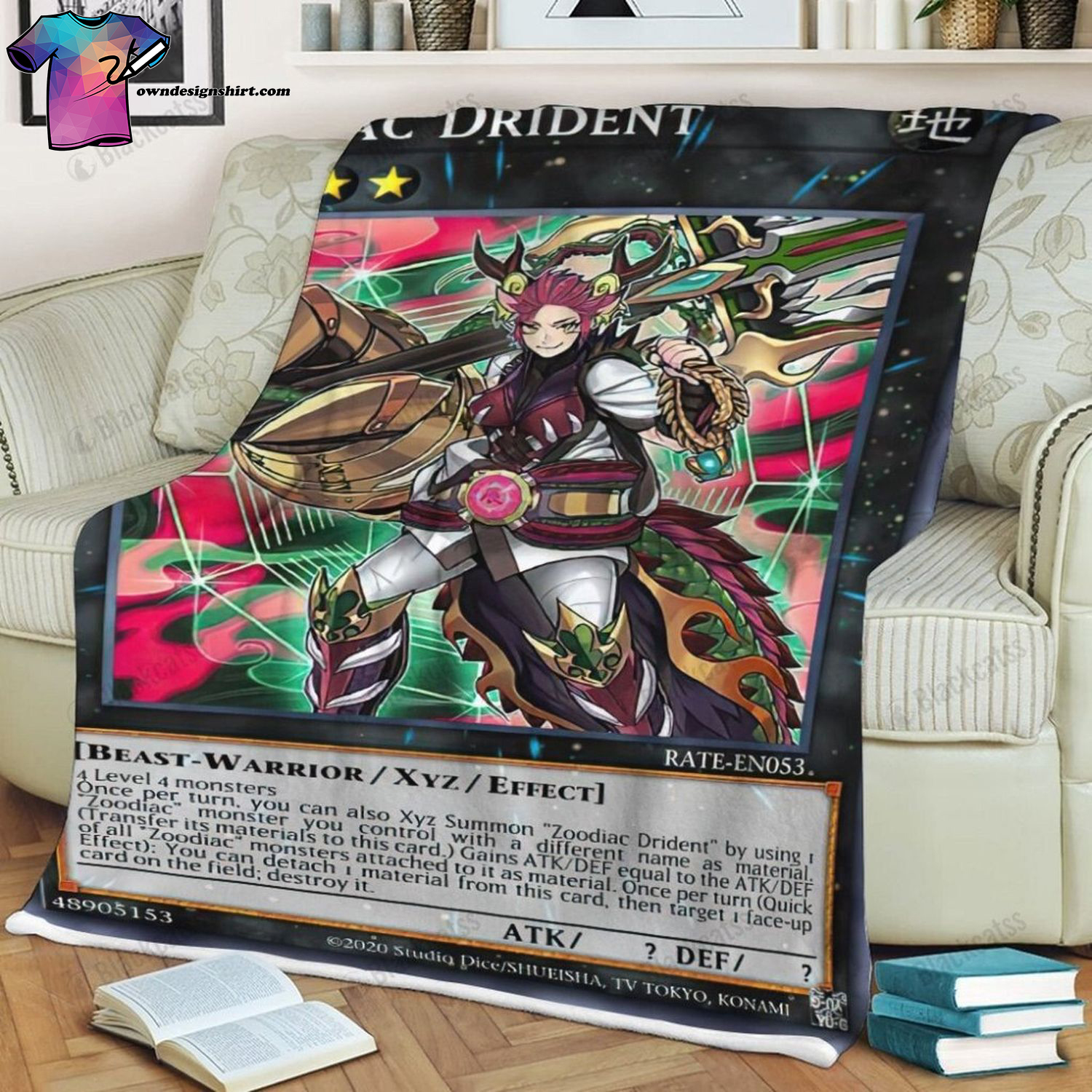 Game Yu Gi Oh Zoodiac Drident Full Print Soft Blanket Game Yu Gi Oh Zoodiac Drident Full Print Soft Blanket