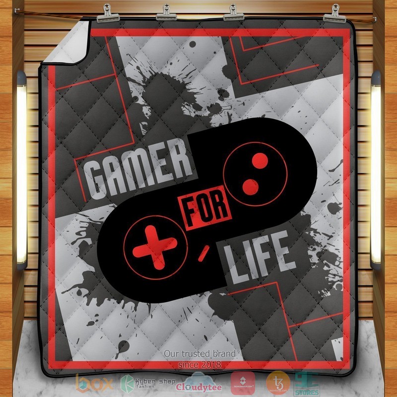 Gamer For Life Quilt Blanket Gamer For Life Quilt Blanket