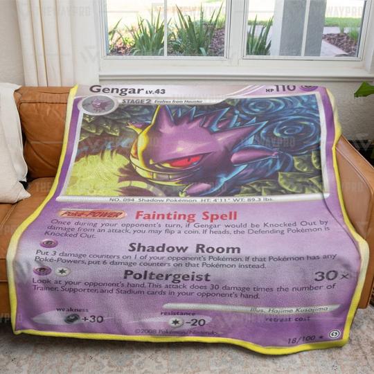 Gengar-Stormfront-Pokemon-Fleece-Blanket-1