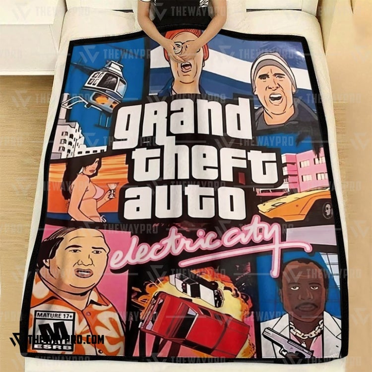 Grand Theft Auto Electric City The Office Blanket Grand Theft Auto Electric City The Office Blanket