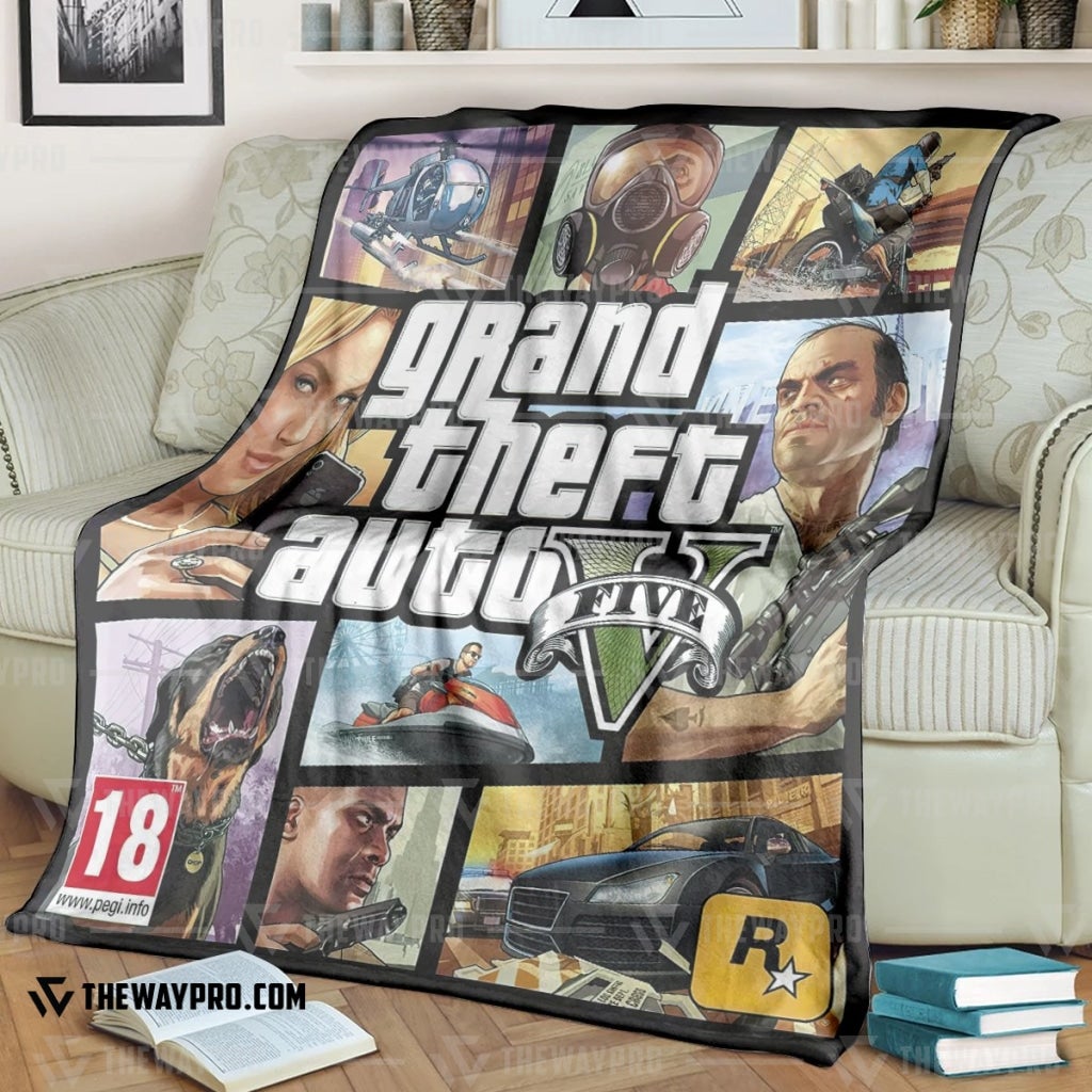 Grand Theft Auto V Five Blanket Grand Theft Auto V Five Blanket