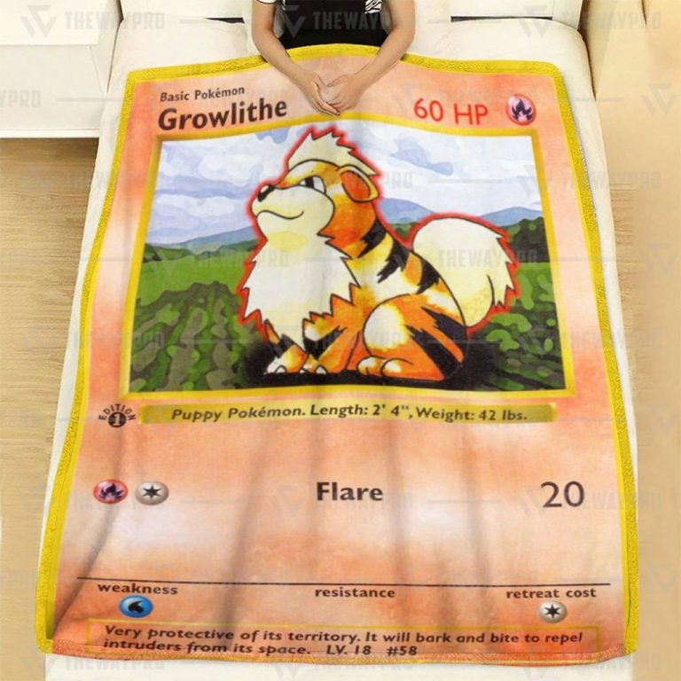 Growlithe-1St-Edition-Pokemon-Blanket-2