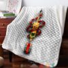 Gucci 3D Illusion Snake Hive Pattern Fleece Blanket