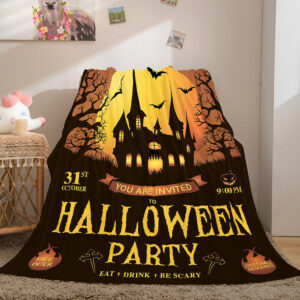 Halloween Castle Blanket 644
