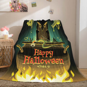 Halloween Castle Blanket 764
