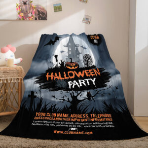 Halloween Castle Blanket 876