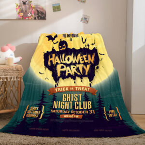 Halloween Castle Blanket 444