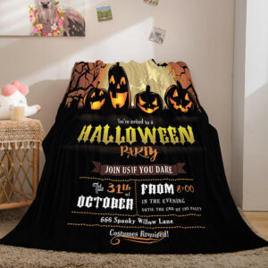 Halloween Castle Blanket 587