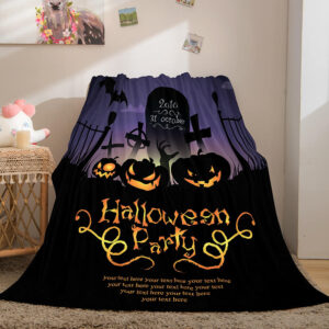 Halloween Castle Blanket 286