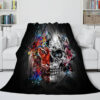 Halloween Decoration Skeleton Skull Bed Blanket 164