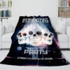 Halloween Decoration Skeleton Skull Bed Blanket 813
