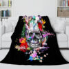 Halloween Decoration Skeleton Skull Bed Blanket 210