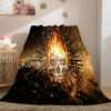 Halloween Horror Skull Blanket 849