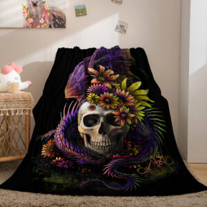 Halloween Horror Skull Blanket 972