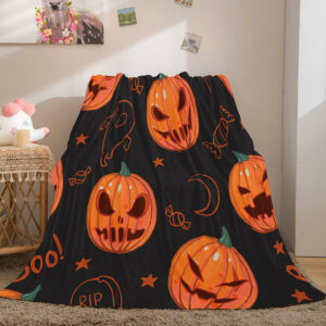 Halloween Pumpkin Blanket 636