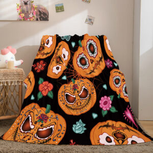 Halloween Pumpkin Blanket 872