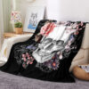 Halloween Scary Skeleton Skull Blanket 110
