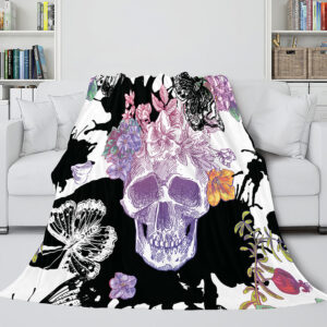 Halloween Skeleton Skull Blanket 874