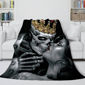 Halloween Skeleton Skull Blanket 457