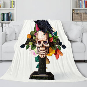 Halloween Skeleton Skull Blanket 834