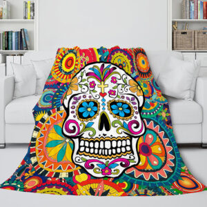Halloween Skeleton Skull Blanket 789
