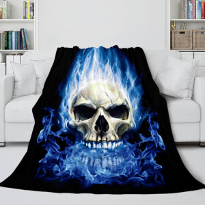 Halloween Skeleton Skull Blanket 619