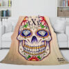 Halloween Skeleton Skull Blanket 219