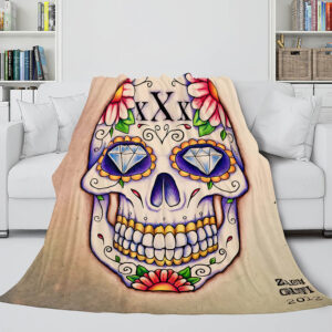 Halloween Skeleton Skull Blanket 219