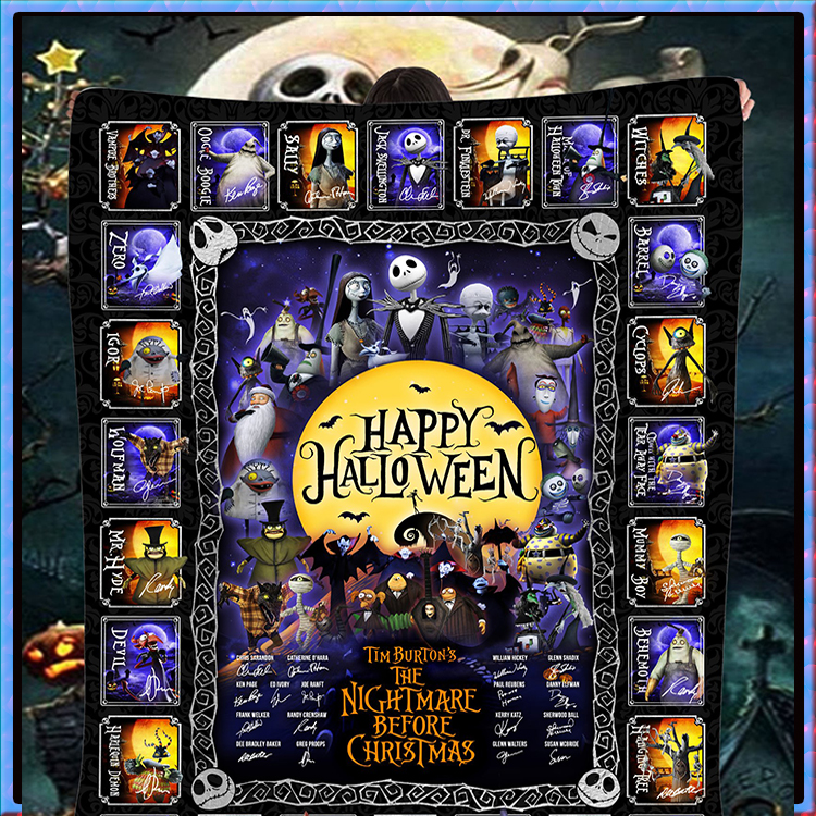 Happy-Halloween-Tim-Burton-And-The-Nightmare-Before-Christmas-Blanket-2