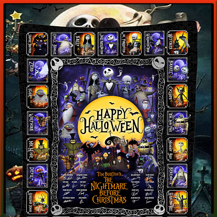 Happy-Halloween-Tim-Burton-And-The-Nightmare-Before-Christmas-Blanket-3