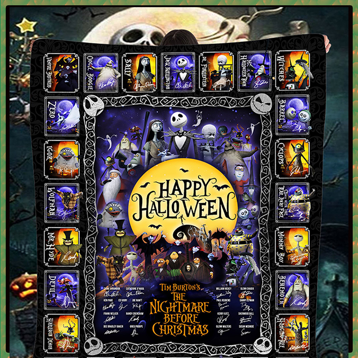 Happy-Halloween-Tim-Burton-And-The-Nightmare-Before-Christmas-Blanket-4