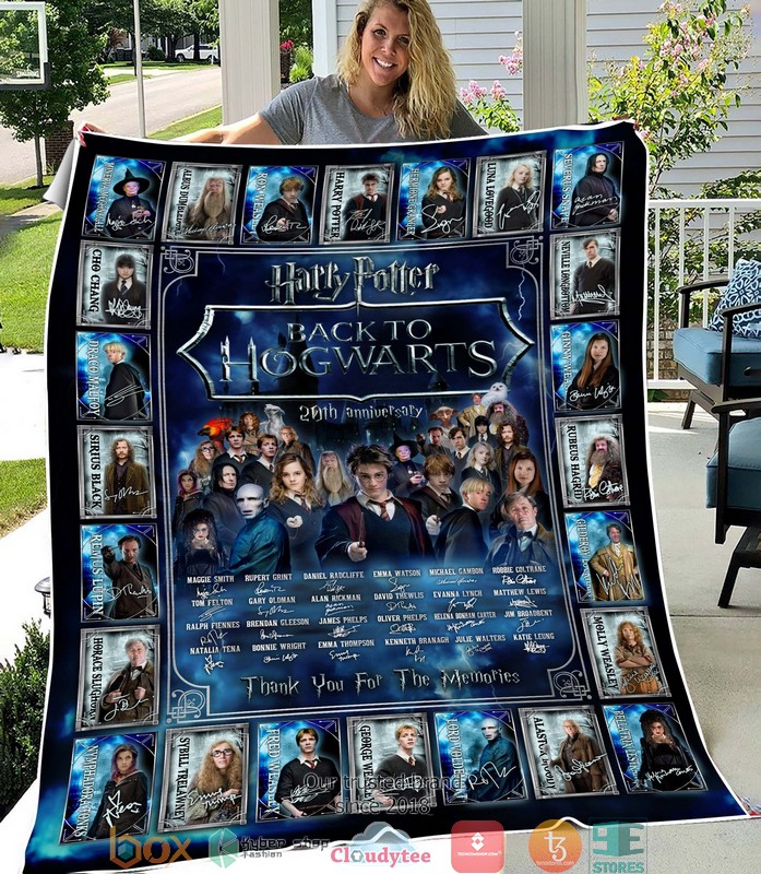 Harry Potter Back To Hogwarts Thank You For The Memories Blanket Harry Potter Back To Hogwarts Thank You For The Memories Blanket