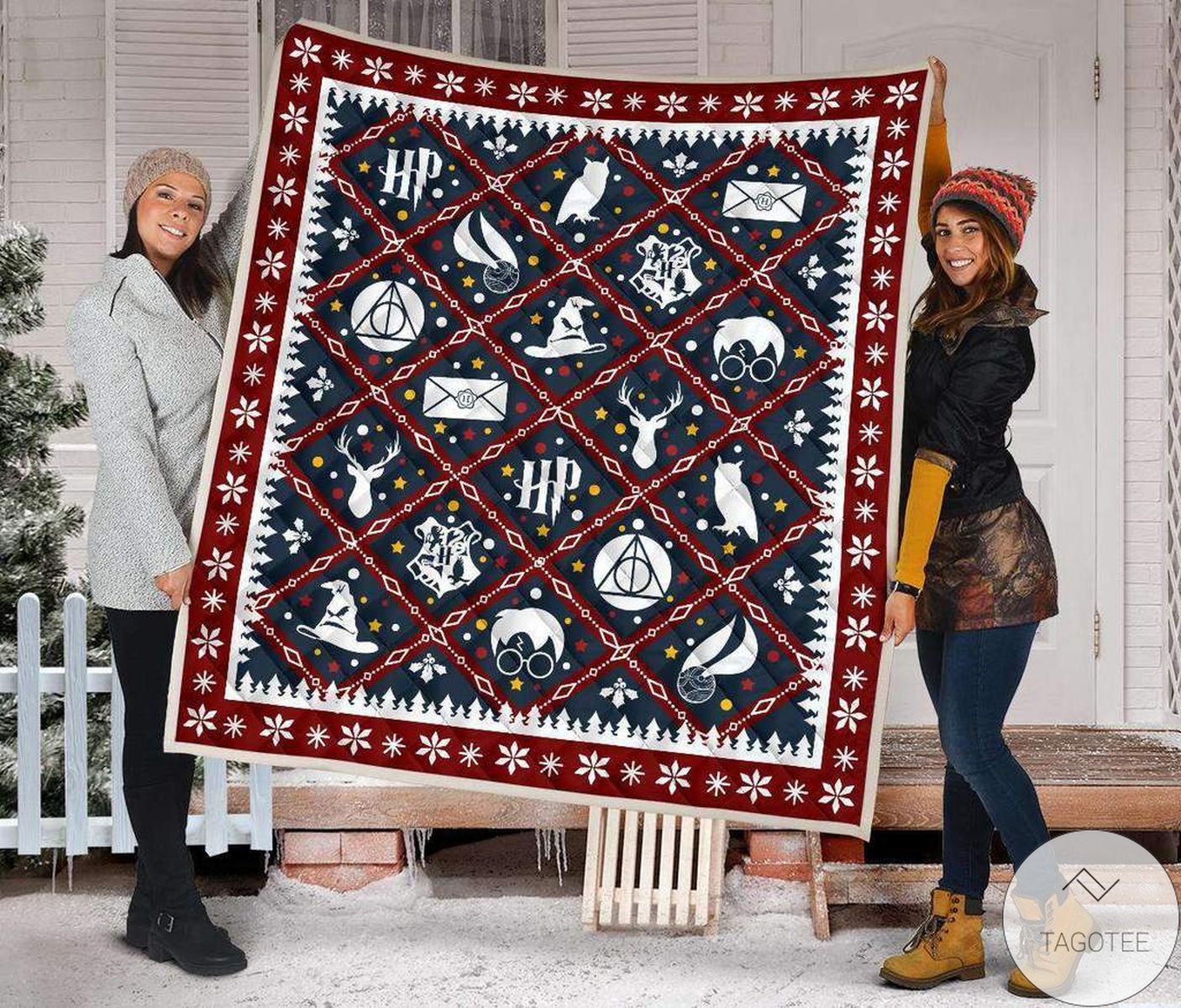 Harry Potter Christmas Quilt Blanket Harry Potter Christmas Quilt Blanket