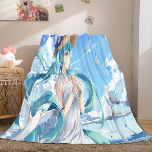 Hatsune Miku Cosplay Blanket 413