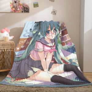 Hatsune Miku Cosplay Blanket 684