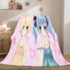 Hatsune Miku Cosplay Soft Blanket 781