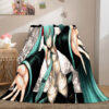 Hatsune Miku Cosplay Soft Blanket 148