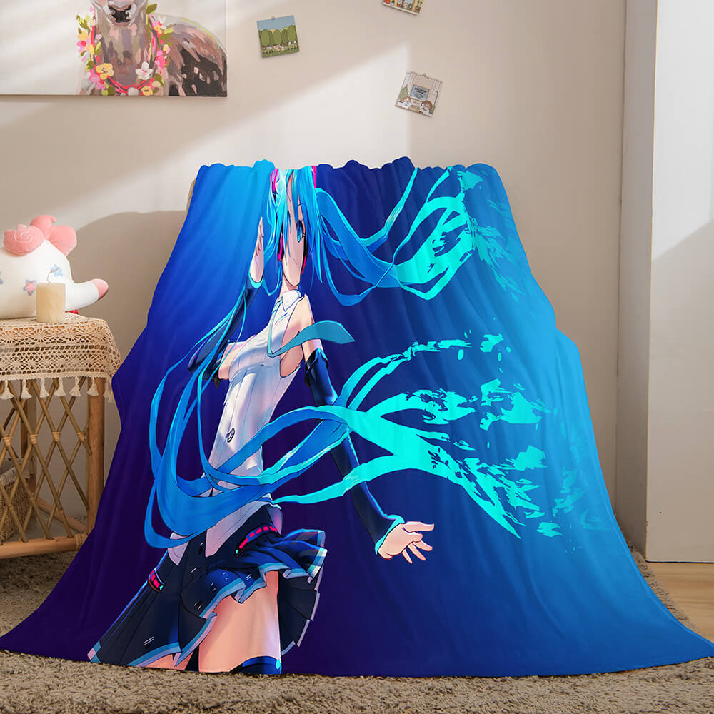 Hatsune Miku Cosplay Soft Blanket 735 Hatsune Miku Cosplay Soft Blanket 735