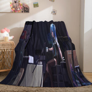 Hatsune Miku Cosplay Soft Blanket 364
