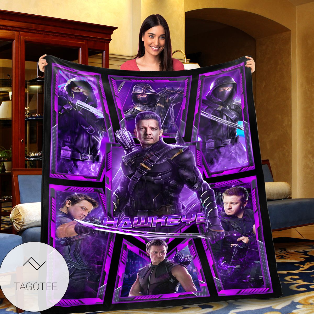 Hawkeye Marvel Hero Blanket Hawkeye Marvel Hero Blanket