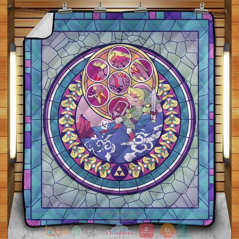 Hero Of Hyrule V4 Quilt Blanket Hero Of Hyrule V4 Quilt Blanket