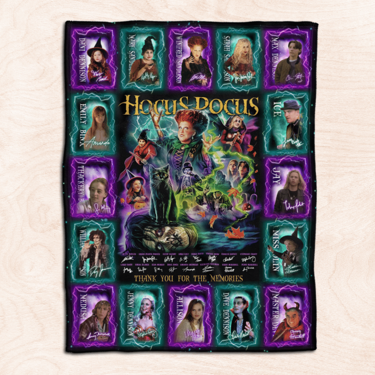 Hocus-Pocus-Characters-Thank-You-For-The-Memories-Fleece-Blanket-1