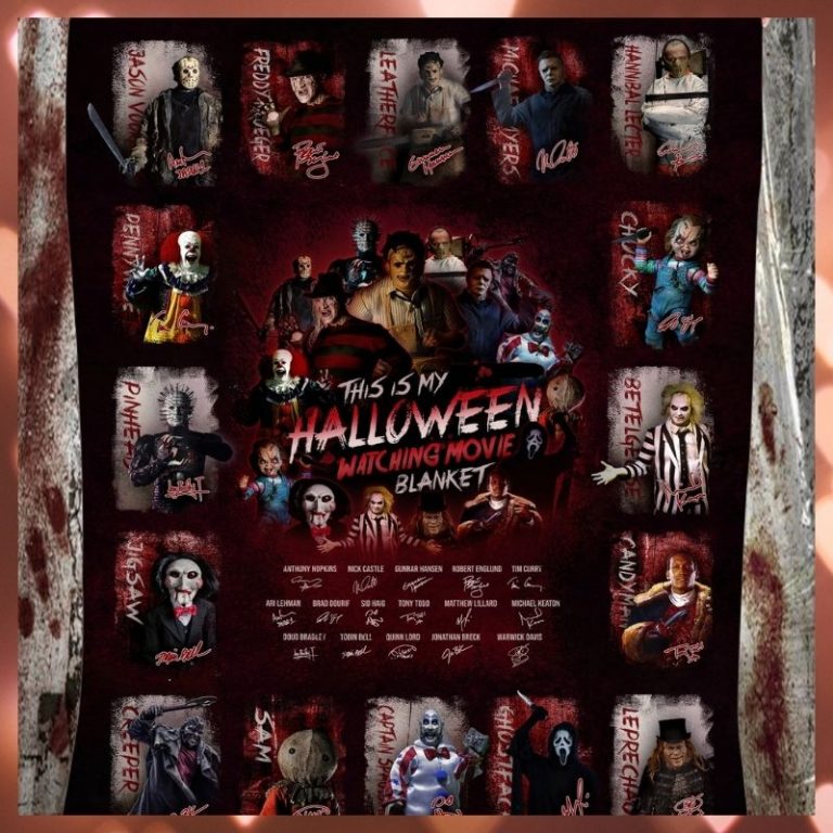 Horror-Killer-Characters-This-Is-My-Halloween-Watching-Movie-Fleece-Blanket-2