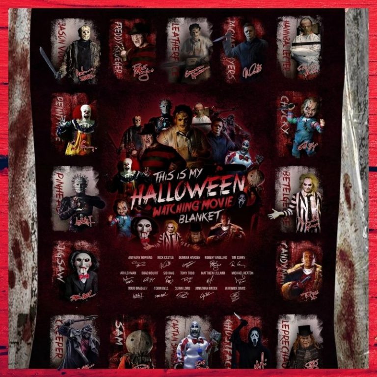 Horror-Killer-Characters-This-Is-My-Halloween-Watching-Movie-Fleece-Blanket-3