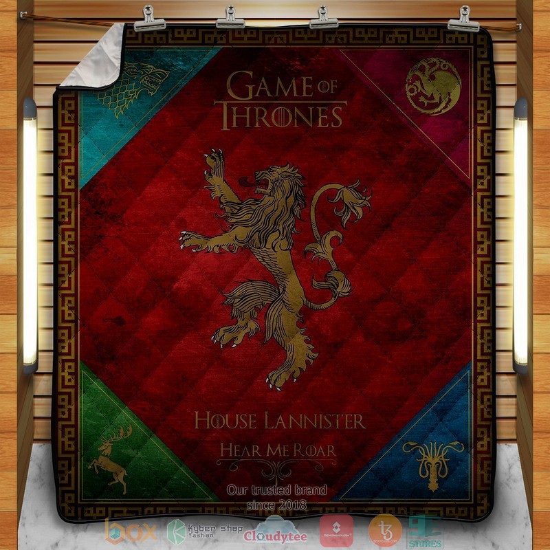 House Lannister Quilt Blanket House Lannister Quilt Blanket